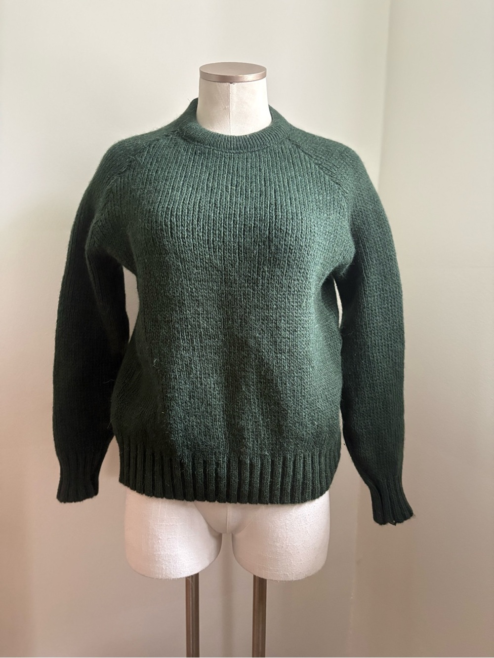 Vintage MEC Forest Green Women's Wool Crewneck Sweater